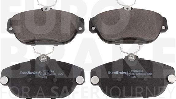 Eurobrake 5502224818 - Гальмівні колодки, дискові гальма autocars.com.ua