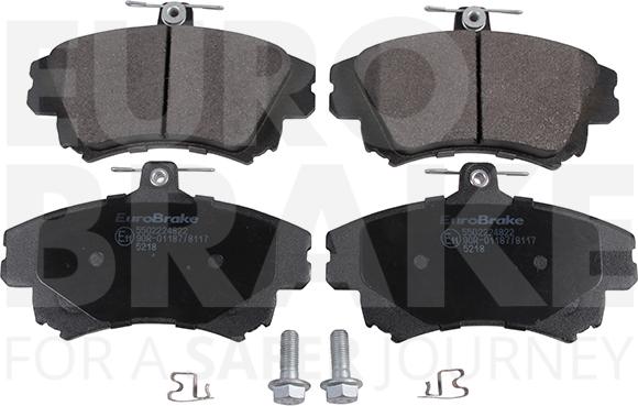 Eurobrake 5502224822 - Гальмівні колодки, дискові гальма autocars.com.ua