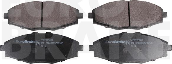 Eurobrake 5502225004 - Тормозные колодки, дисковые, комплект autodnr.net