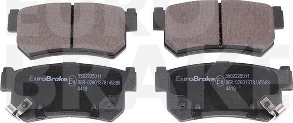 Eurobrake 5502225011 - Гальмівні колодки, дискові гальма autocars.com.ua