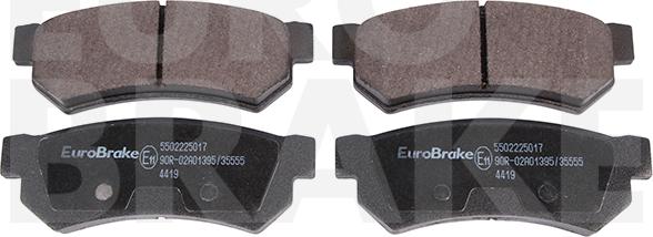 Eurobrake 5502225017 - Гальмівні колодки, дискові гальма autocars.com.ua