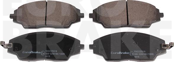 Eurobrake 5502225018 - Гальмівні колодки, дискові гальма autocars.com.ua