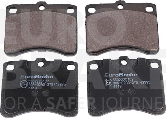 Eurobrake 5502225107 - Гальмівні колодки, дискові гальма autocars.com.ua