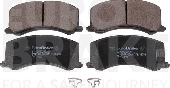 Eurobrake 5502225207 - Гальмівні колодки, дискові гальма autocars.com.ua