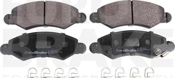 Eurobrake 5502225216 - Гальмівні колодки, дискові гальма autocars.com.ua