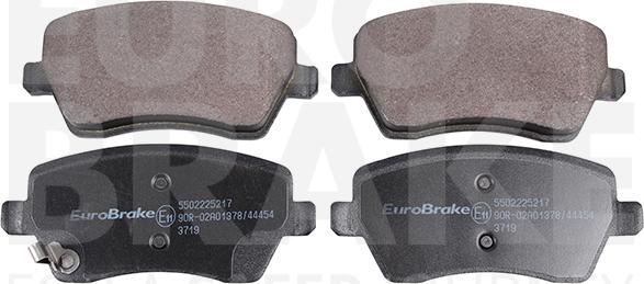 Eurobrake 5502225217 - Тормозные колодки, дисковые, комплект autodnr.net