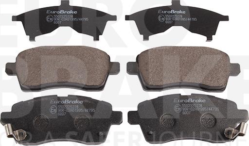 Eurobrake 5502225228 - Тормозные колодки, дисковые, комплект autodnr.net