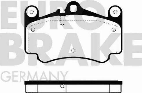 Eurobrake 5502225609 - Тормозные колодки, дисковые, комплект autodnr.net