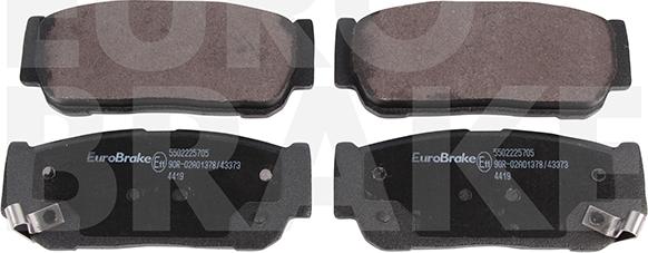 Eurobrake 5502225705 - Гальмівні колодки, дискові гальма autocars.com.ua