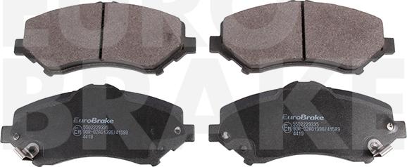 Eurobrake 5502229335 - Тормозные колодки, дисковые, комплект autodnr.net