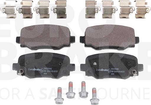 Eurobrake 5502229336 - Гальмівні колодки, дискові гальма autocars.com.ua