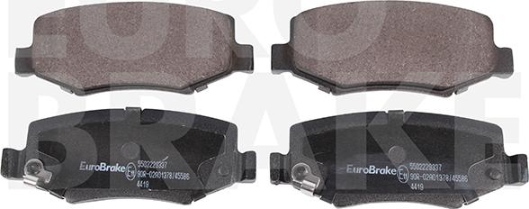 Eurobrake 5502229337 - Гальмівні колодки, дискові гальма autocars.com.ua