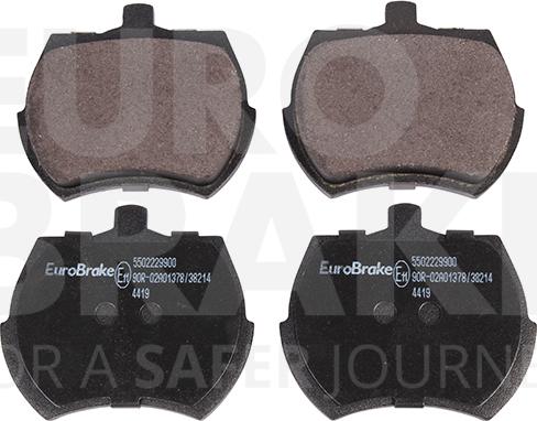 Eurobrake 5502229900 - Гальмівні колодки, дискові гальма autocars.com.ua