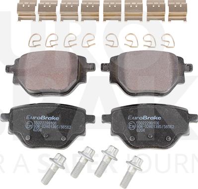 Eurobrake 55022299106 - Гальмівні колодки, дискові гальма autocars.com.ua