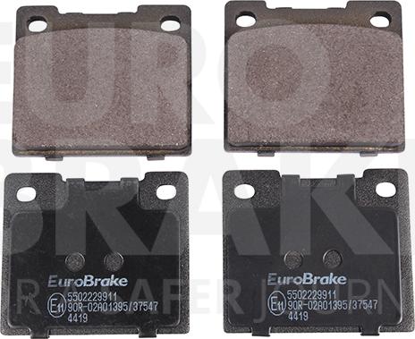 Eurobrake 5502229911 - Тормозные колодки, дисковые, комплект autodnr.net