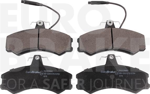 Eurobrake 5502229940 - Гальмівні колодки, дискові гальма autocars.com.ua