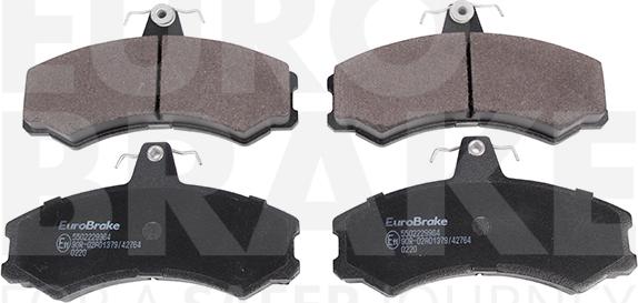 Eurobrake 5502229964 - Гальмівні колодки, дискові гальма autocars.com.ua