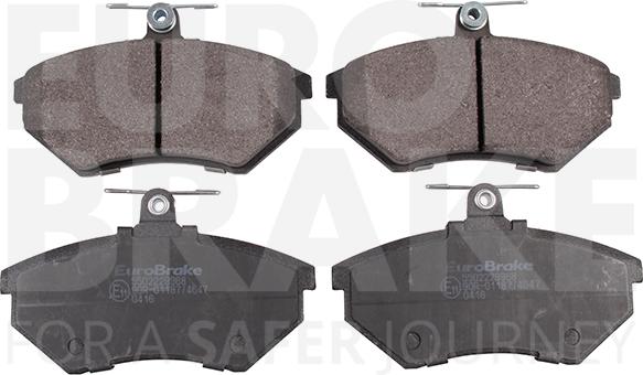 Eurobrake 5502229968 - Тормозные колодки, дисковые, комплект autodnr.net