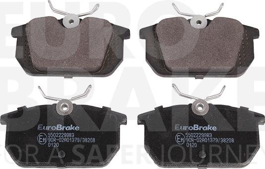 Eurobrake 5502229983 - Тормозные колодки, дисковые, комплект autodnr.net