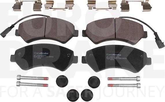 Eurobrake 5502229995 - Тормозные колодки, дисковые, комплект autodnr.net