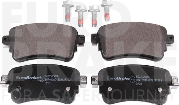 Eurobrake 5502229998 - Тормозные колодки, дисковые, комплект autodnr.net