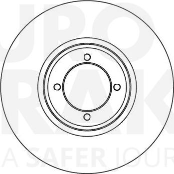 Eurobrake 5815201205 - Тормозной диск autodnr.net