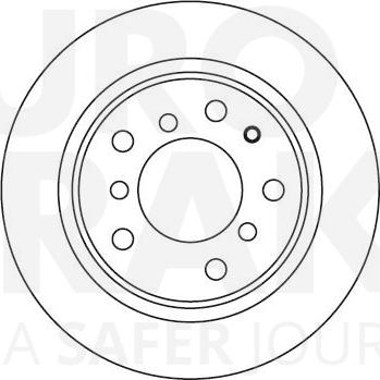 Eurobrake 5815201503 - Гальмівний диск autocars.com.ua