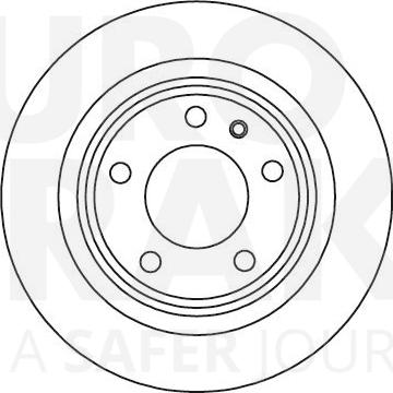 Eurobrake 5815201575 - Гальмівний диск autocars.com.ua