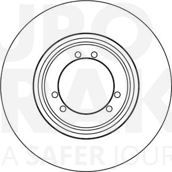 Eurobrake 5815201905 - Гальмівний диск autocars.com.ua