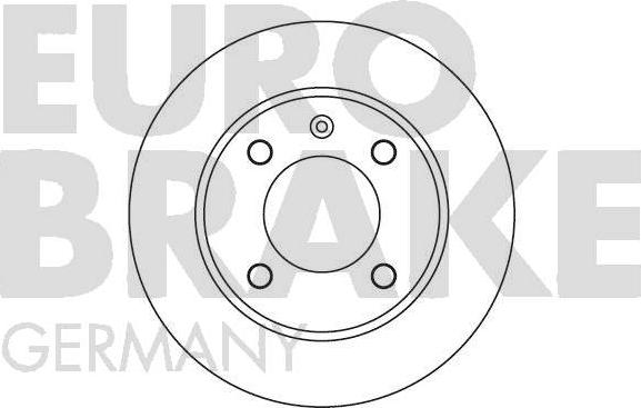 Eurobrake 5815202525 - Гальмівний диск autocars.com.ua