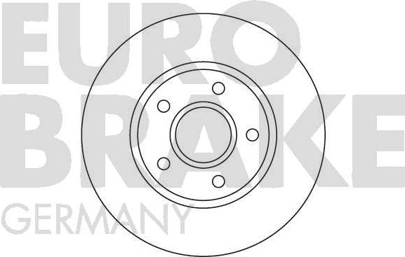 Eurobrake 5815202538 - Гальмівний диск autocars.com.ua