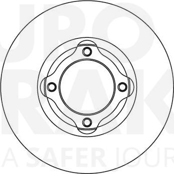 Eurobrake 5815203203 - Гальмівний диск autocars.com.ua