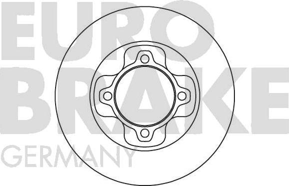 Eurobrake 5815203208 - Гальмівний диск autocars.com.ua