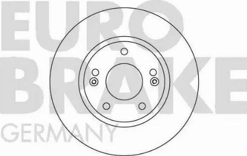 Eurobrake 5815203421 - Гальмівний диск autocars.com.ua