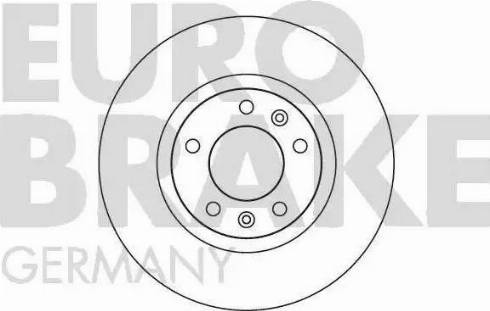 Eurobrake 5815203723 - Гальмівний диск autocars.com.ua