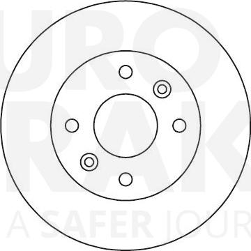 Eurobrake 5815203949 - Гальмівний диск autocars.com.ua