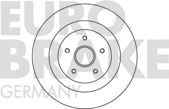 Eurobrake 5815203952 - Гальмівний диск autocars.com.ua