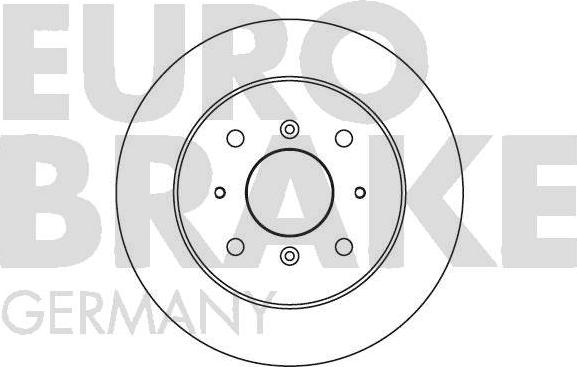 Eurobrake 5815204011 - Гальмівний диск autocars.com.ua