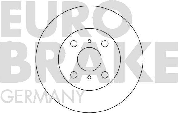 Eurobrake 5815204514 - Гальмівний диск autocars.com.ua