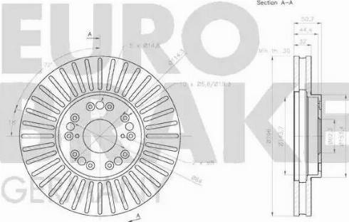 Eurobrake 58152045165 - Тормозной диск autodnr.net