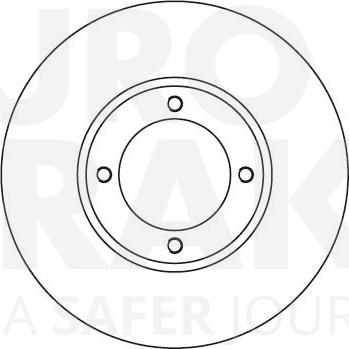 Eurobrake 5815204523 - Гальмівний диск autocars.com.ua