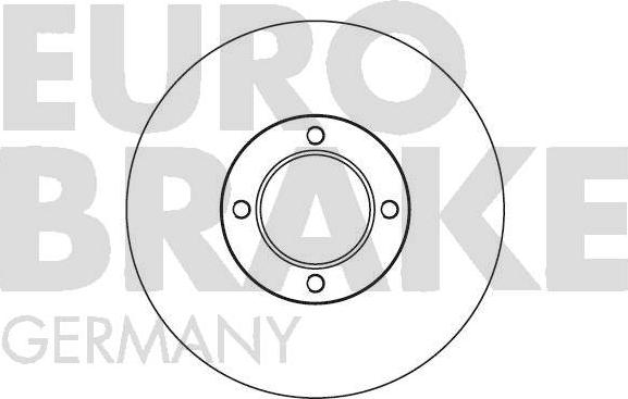 Eurobrake 5815204525 - Гальмівний диск autocars.com.ua