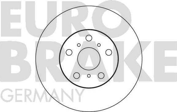 Eurobrake 5815204534 - Гальмівний диск autocars.com.ua