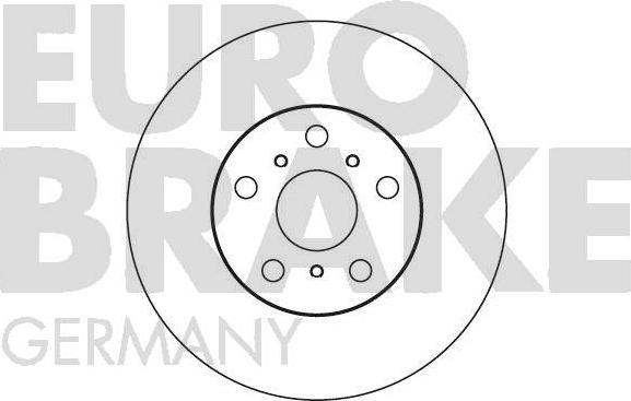 Eurobrake 5815204538 - Гальмівний диск autocars.com.ua