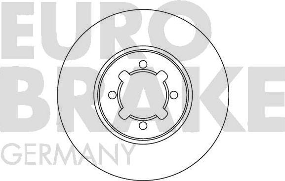 Eurobrake 5815204568 - Гальмівний диск autocars.com.ua