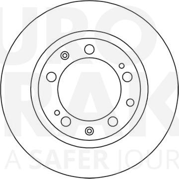 Eurobrake 5815205601 - Гальмівний диск autocars.com.ua