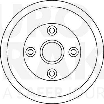 Eurobrake 5825252607 - Гальмівний барабан autocars.com.ua