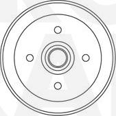 Eurobrake 5825253005 - Гальмівний барабан autocars.com.ua