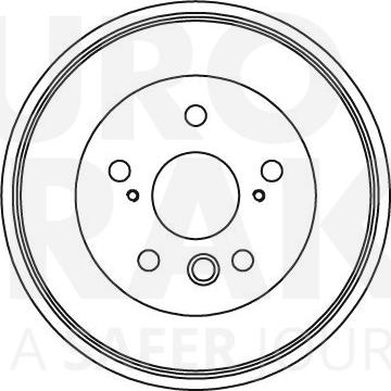 Eurobrake 5825254518 - Гальмівний барабан autocars.com.ua