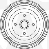 Eurobrake 5825254731 - Гальмівний барабан autocars.com.ua